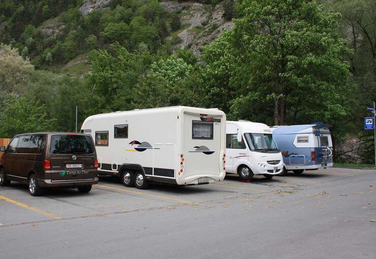 Standplatz Wohnmobil gross