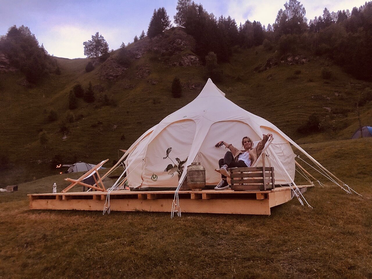 Glamping Zelt 3 Pers.