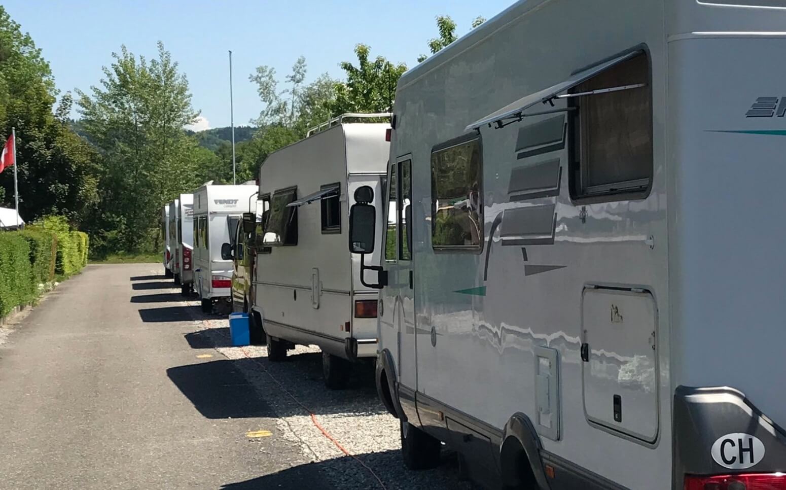 Standplatz Wohnmobil klein